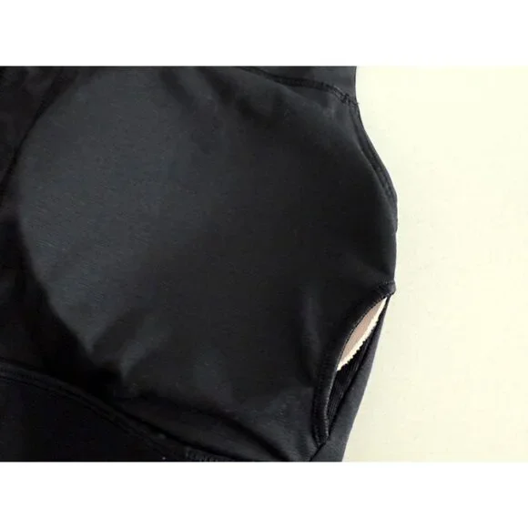 Lululemon Women's Training Invigorate Black Mesh Racerback Sports Bra Size 6 - Picture 7 of 15